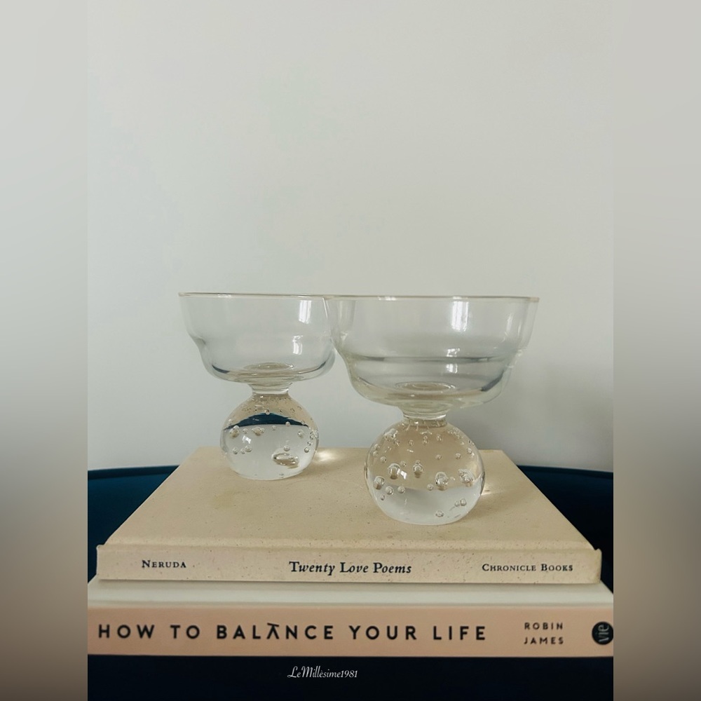 Set of 2 Erickson Bubble Sherbet Glasses 
Erickson Glassworks Bremen - Picture 1 of 2